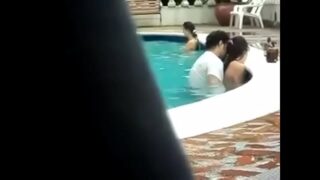 Virar couple hot swimming pool sex video